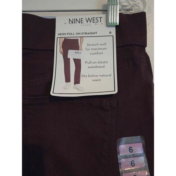 Nine West Size 6  NWT  Wine Stretch - Picture 3 of 5
